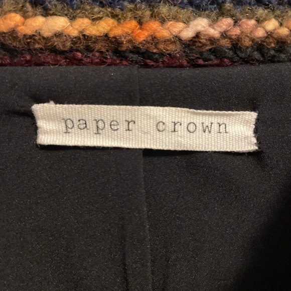 Paper Crown Women’s Wool Blend Asymmetrical Jacket - Picture 8 of 9